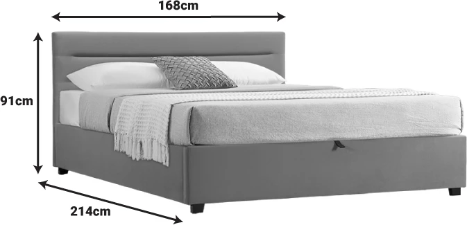 Krevat dopio Molito kadife ngjyrë petrol me depo 160x200cm