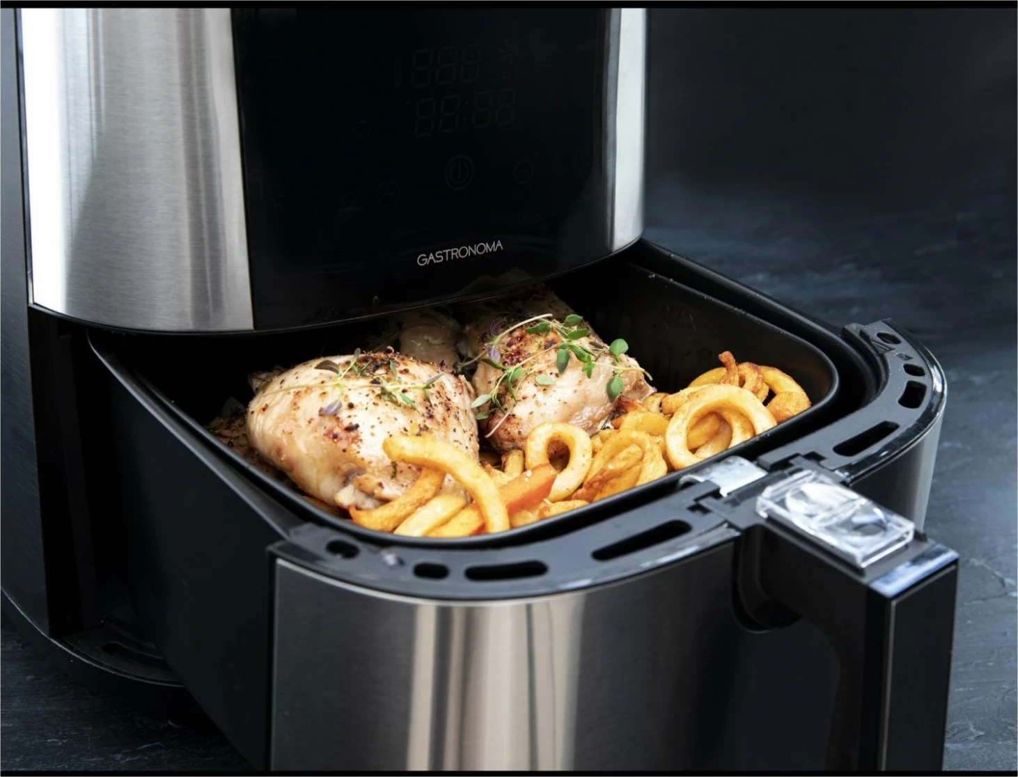 Fritezë pa yndyrë Gastronoma 18290002, 6L, argjendtë