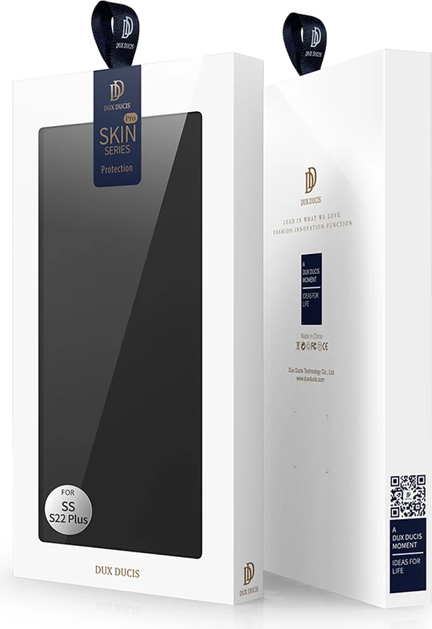 Mbështjellës Dux Ducis Skin Pro për Samsung Galaxy S22+, eko lëkurë, i zi