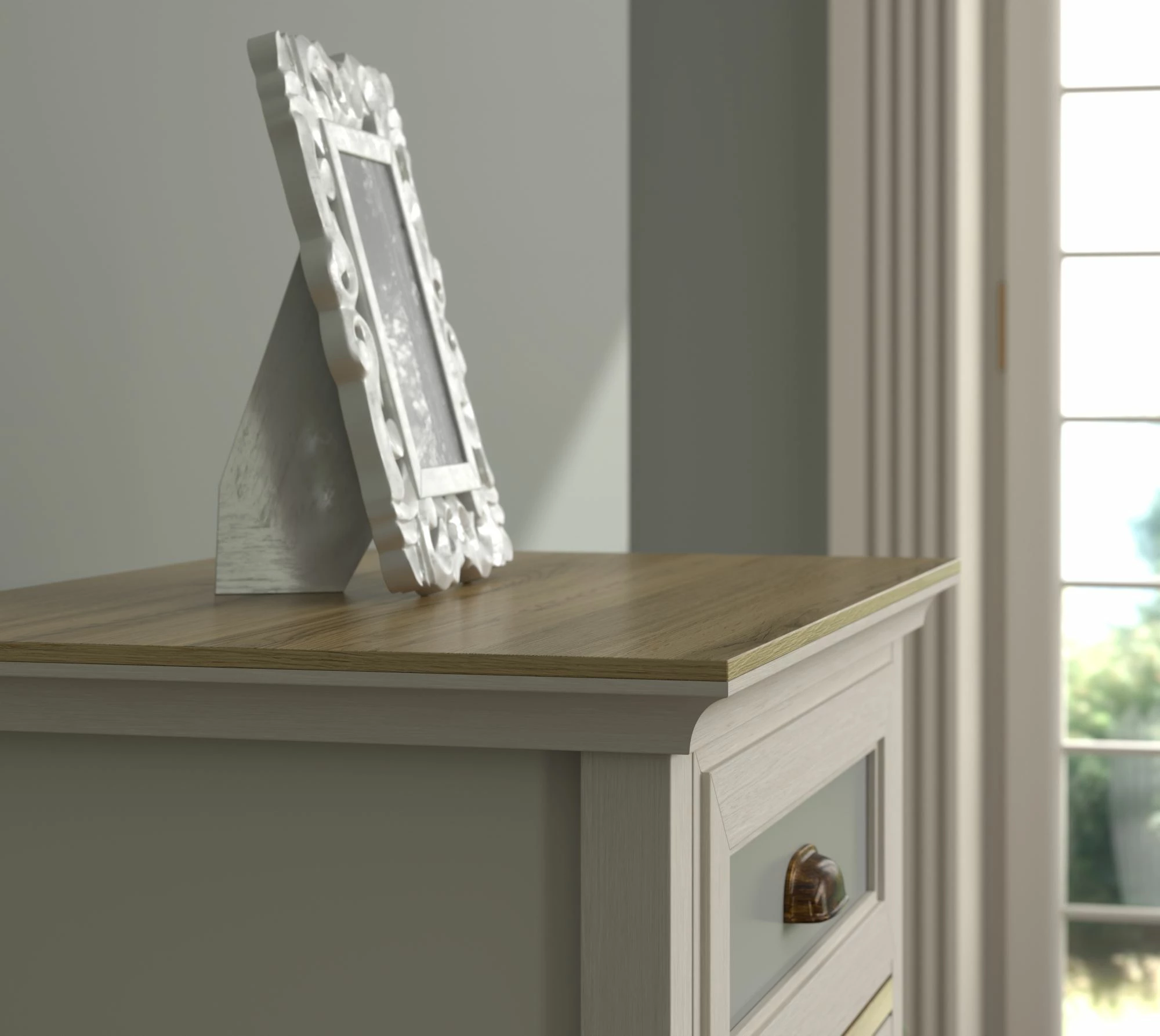 Komodë Skye Decor, FRN-21031, krem, lis, gri