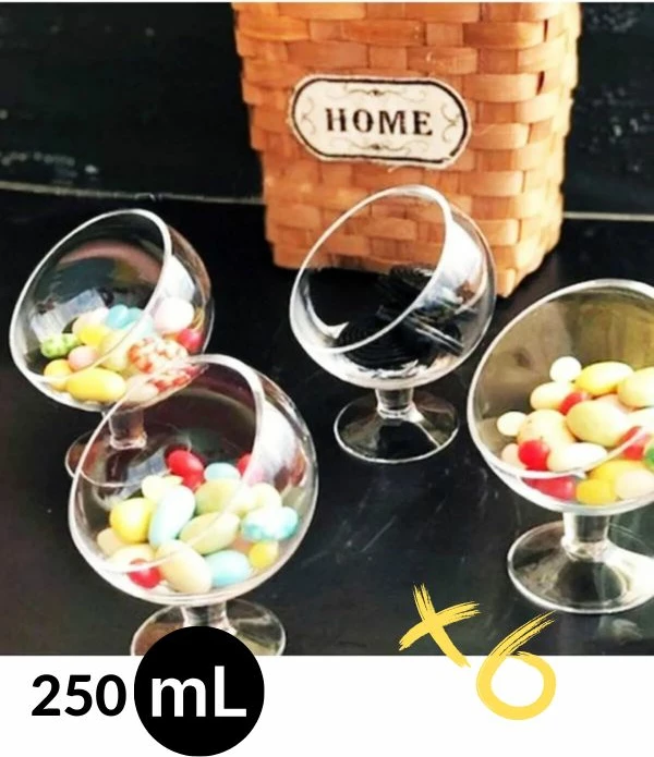 Set lugësh akulloreje prej plastike, 6 copë, Hermia, MAGX6-001