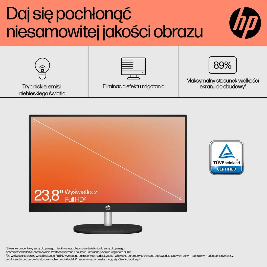 Kompjuter HP AiO 24-cr0312nw, Ryzen 5 7520, 23.8" FHD, 16GB RAM, 512GB SSD, Bardhë