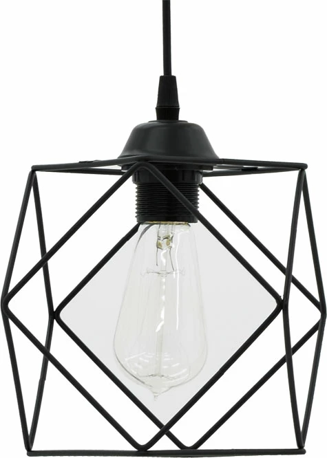 Dritë tavani Alama E27, e zezë, 20x20x74cm