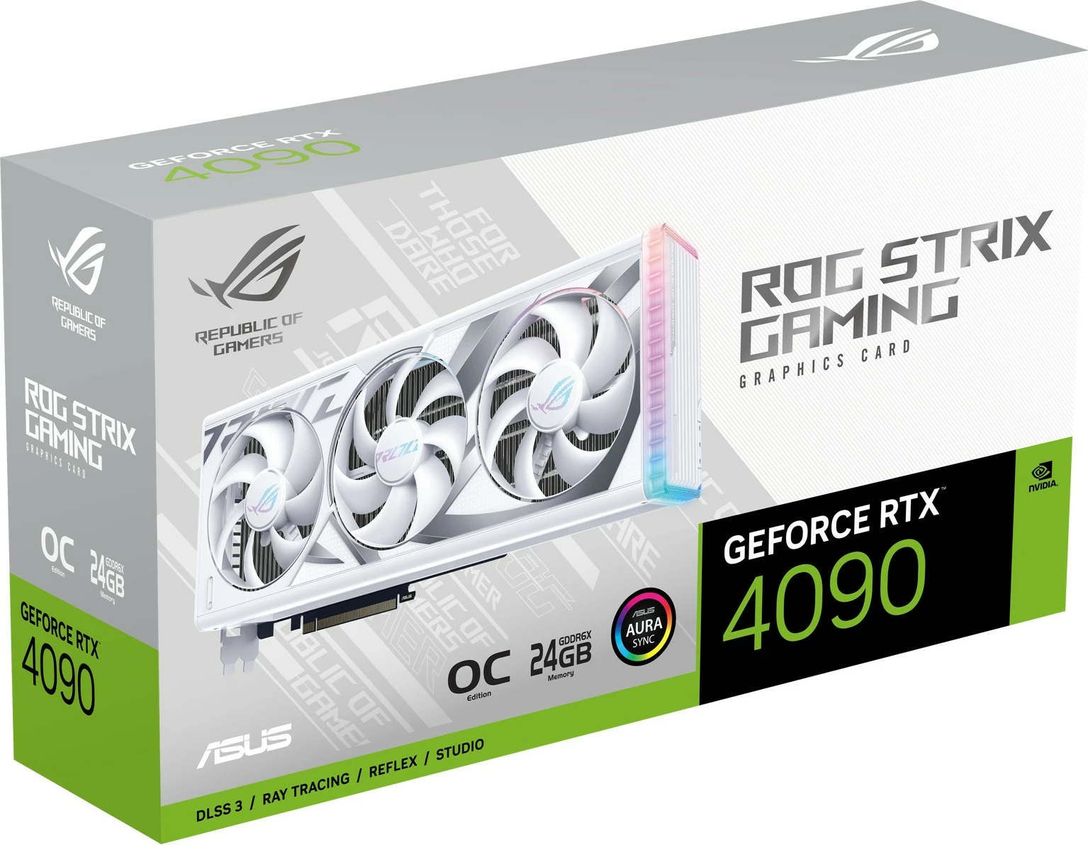 Kartelë grafike ASUS ROG Strix RTX 4090, 24 GB, GDDR6X, e bardhë