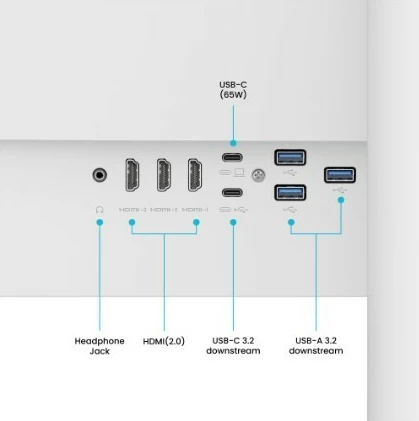 Monitor BenQ EW3290U, 32 inç, 4K, IPS, Bardhë