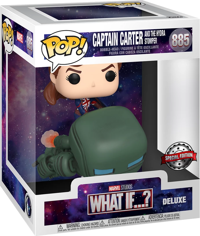 Figurinë koleksionuese Funko Pop! Deluxe Marvel What If...?, Captain Carter & Hydra Stomper #885, Special Edition