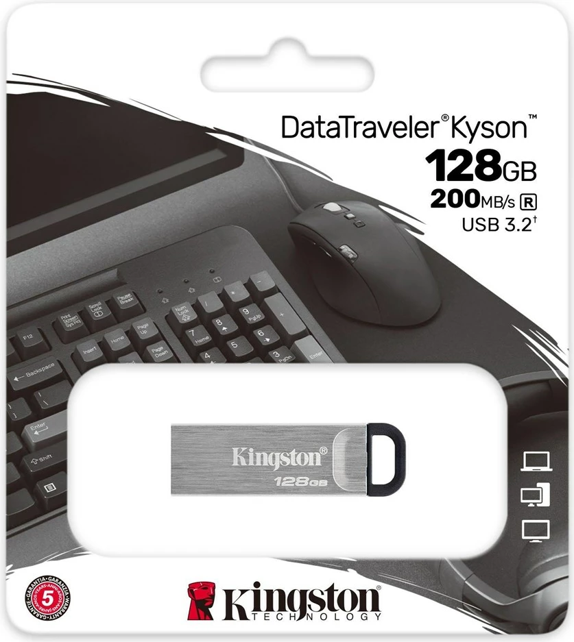 USB Kingston  DataTraveler, 128GB, USB Type-A 3.2, i argjend