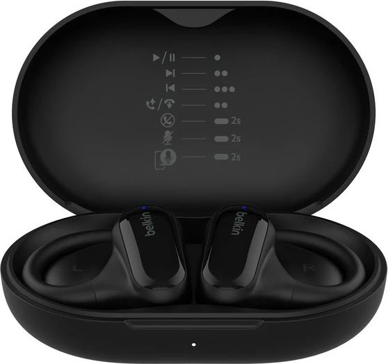 Kufje Belkin SoundForm ClearFit, True Wireless Stereo, Bluetooth 5.3, 26 orë me kuti, IPX5, e zezë