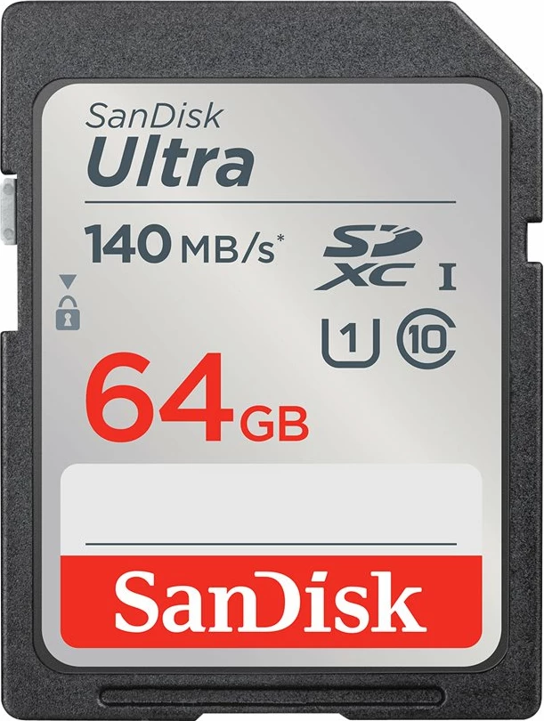 Kartelë memorie SanDisk Ultra SDXC 64GB, 140MB/s
