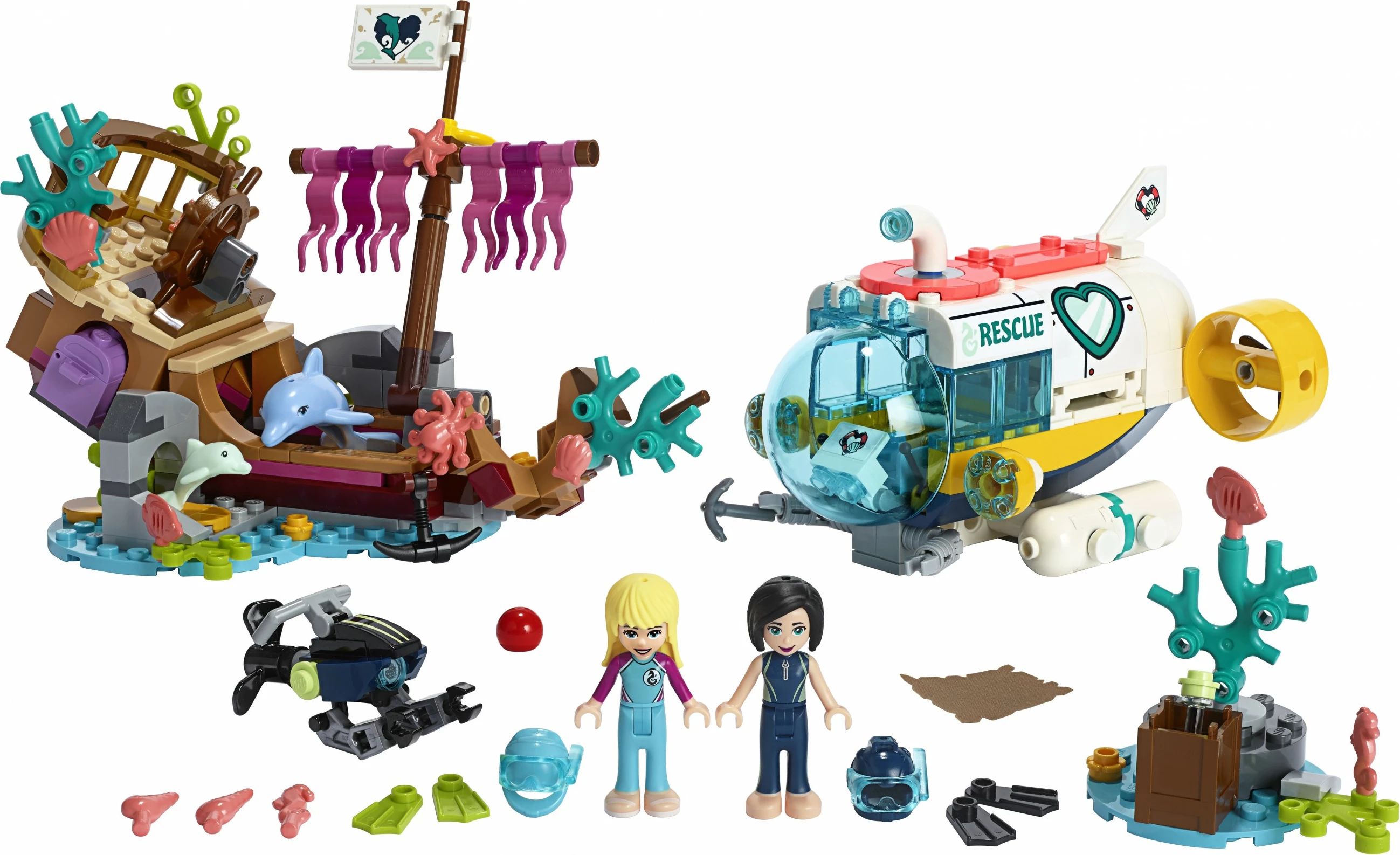 Set ndërtimi LEGO Friends Dolphins Rescue Mission 41378, 363 pjesë, shumëngjyrësh