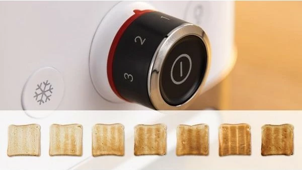 Toaster Bosch TAT4M221, 2 feta, 950 W, Bardhë