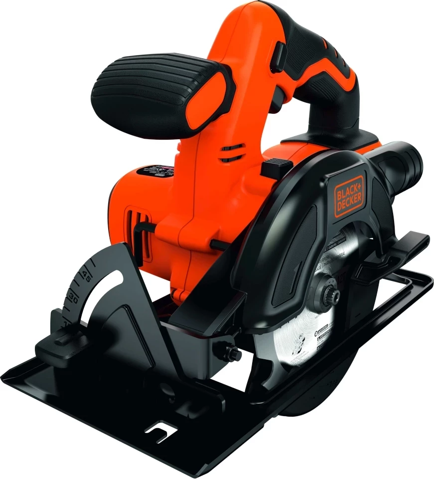 Sharrë rrethore pa kabllo Black&Decker BDCCS18N 18V, disk 140 mm, thellësi prerjeje 43 mm, zezë/portokalli, përfshin 1 teh