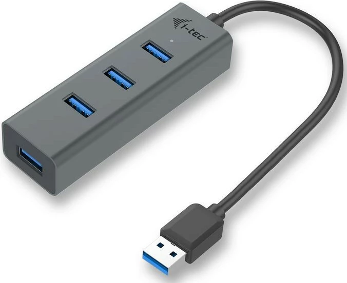 USB HUB i-tec U3HUBMETAL403, 4x USB 3.0, pasiv, metal, i zi