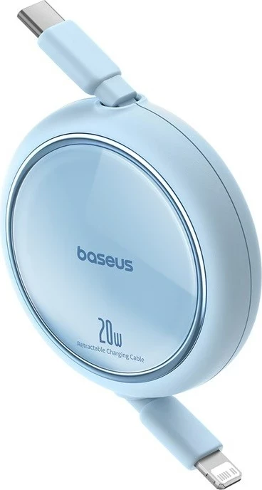 Kabllo karikimi Baseus Free2Pull USB C në Lightning, 1 m, 20 W, Blu
