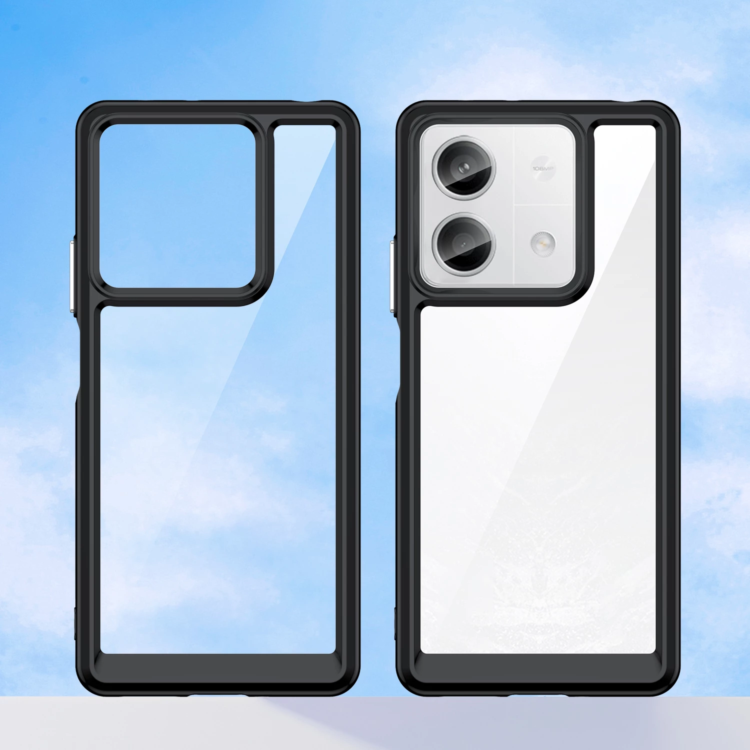 Mbështjellës Hurtel Outer Space për Xiaomi Redmi Note 13 Pro+, i zi