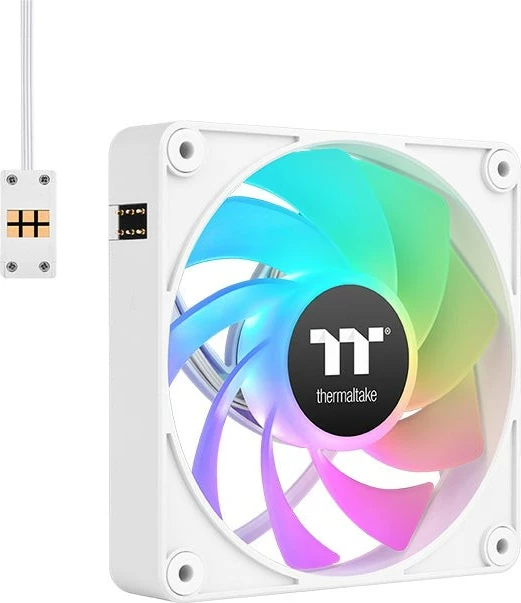 Ventilator Thermaltake CT140 EX Reverse ARGB Sync, 14 cm, i bardhë