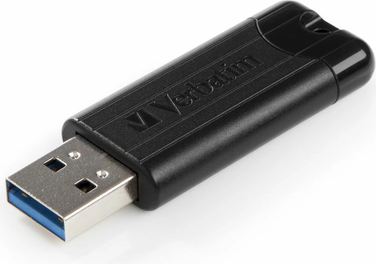 Memorje USB Verbatim PinStripe 49318 64 GB USB 3.2 Gen 1, e zezë