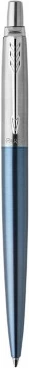 Stilolaps Parker Jotter, çelik inoks, klik, i rimbushshëm, ngjyrë blu