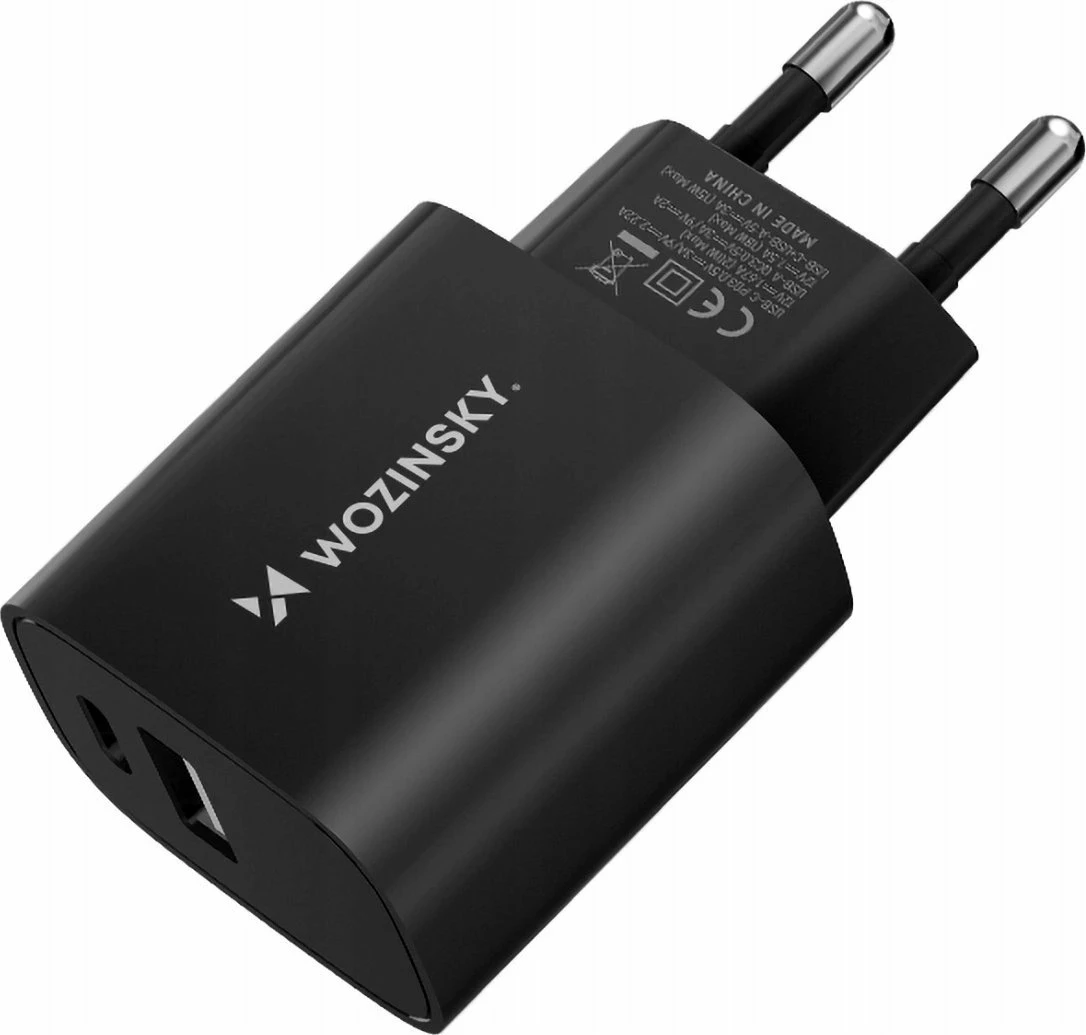 Karikues muri Wozinsky WGWCB 20W, 2 porta USB-A/USB-C (PD/QC), i zi