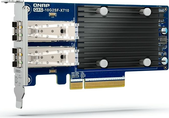 Kartelë rrjeti QNAP QXG-10G2SF-X710, PCI Express, 2 porte SFP+, e brendshme