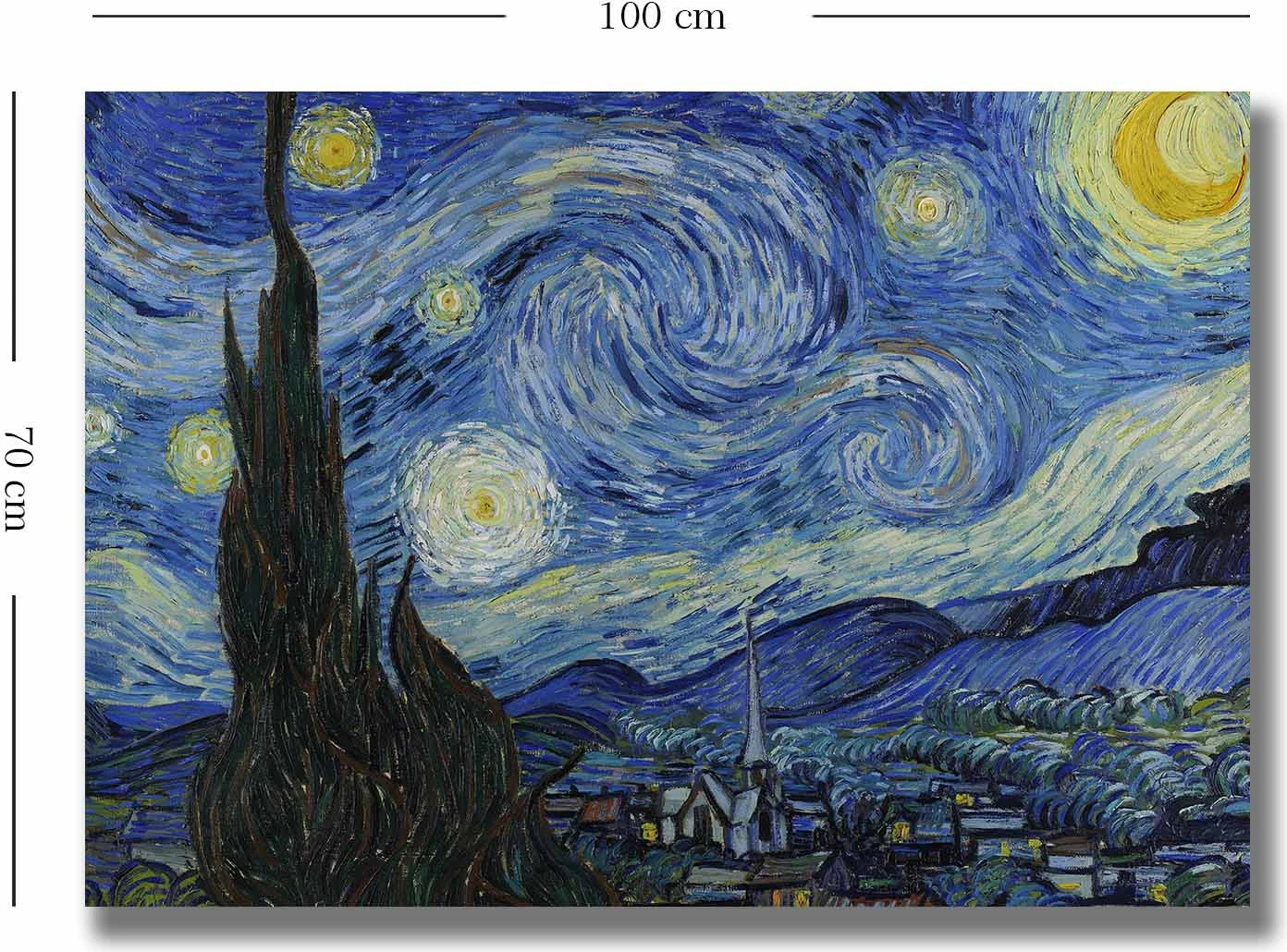 Pikturë dekorative në kanavacë, Van Gogh, 70100VANGOGH074, shumëngjyrëshe, 70x100cm