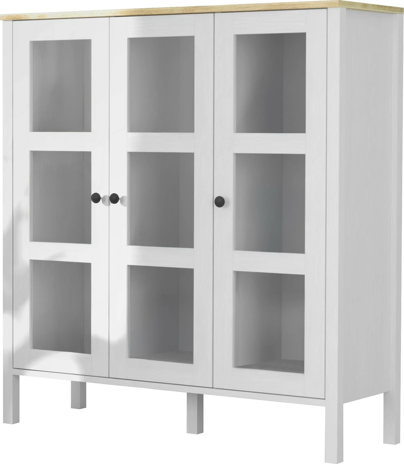 Raft librash Hanah Home, FRN-20073, ngjyrë druri dhe e bardhë