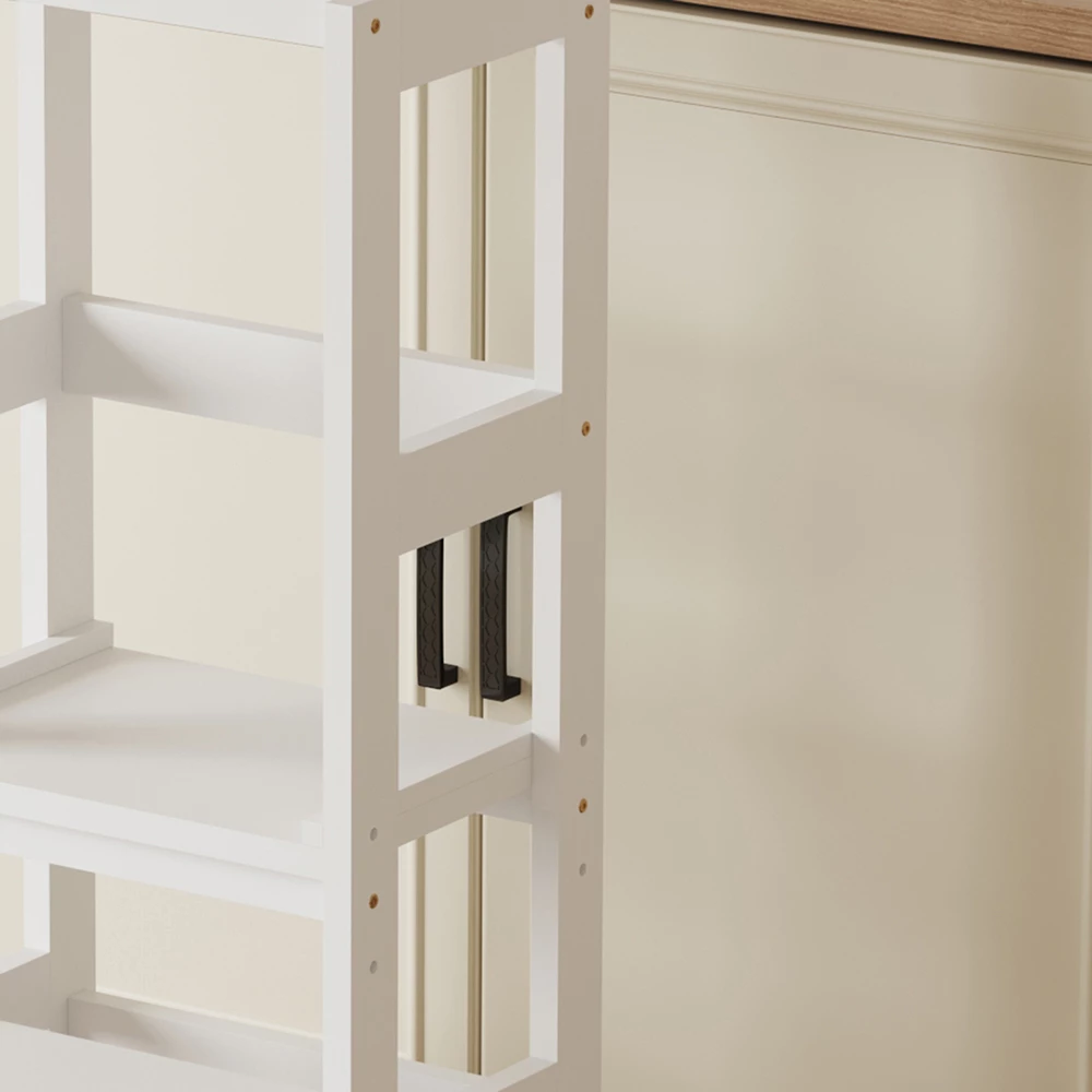 Kullë mësimore për fëmijë Montessori PEPE, dru pishe, e bardhë, FH9291.03, 45.7x51x90cm