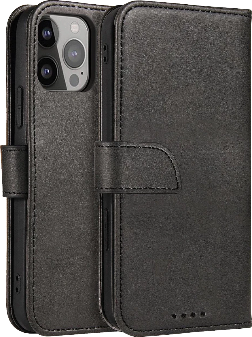 Mbështjellës magnetik me kapak për Samsung Galaxy S25+, Hurtel, i zi