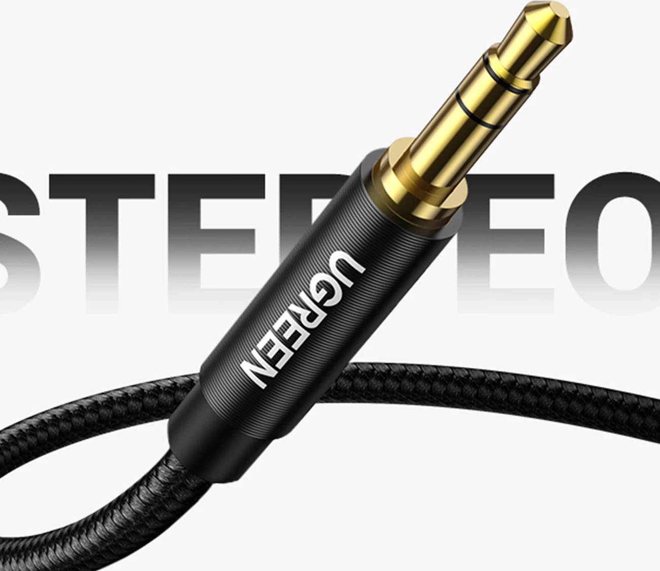 Kabllo audio AUX Ugreen AV112, 1m, mini jack 3.5mm, Blu