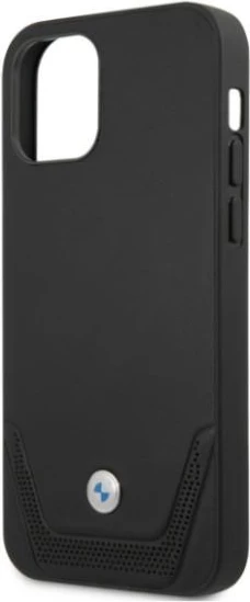 Mbështjellës BMW BMHCP12LRSWPK për iPhone 12 Pro Max, Hardcase, Lëkurë, E zezë