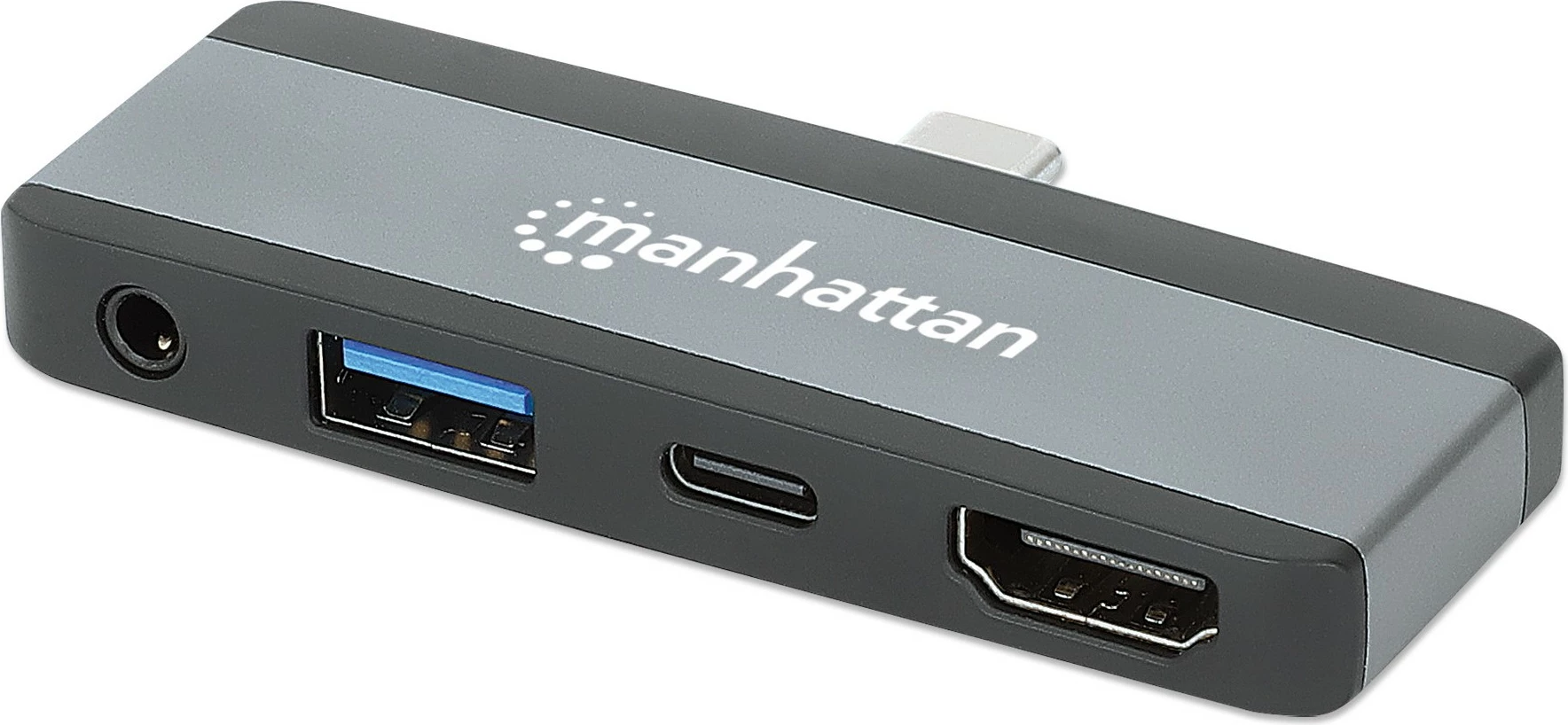 Docking station MANHATTAN USB-C PD 4-në-1, HDMI, gri