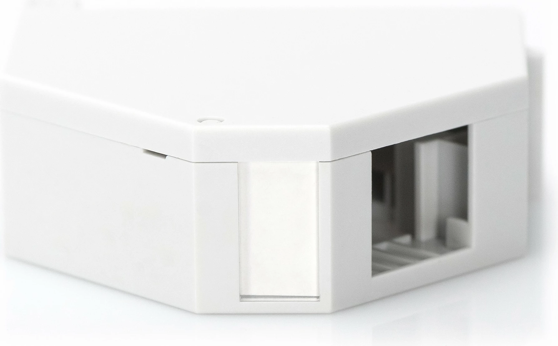 Kasë rrjeti Digitus Keystone për montim në shinë DIN, ABS, gri