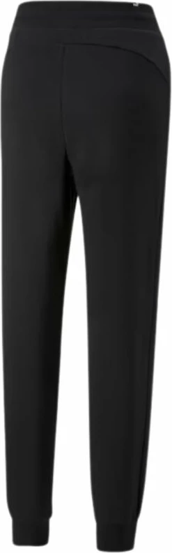 Pantallona sportive me bel të lartë Puma ESS+ me qëndisje për femra, të zeza