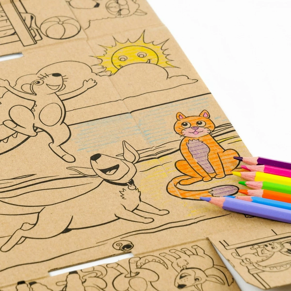 Puzzle për fëmijë Muduko 32 pjesë, Przygody w Kosmosie, me figura kartoni