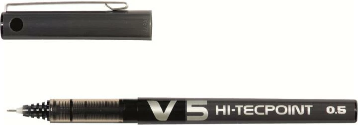 Stilolaps rollerball Pilot V5 Hi-Tecpoint BX-V5-B (BXV5B) e zezë