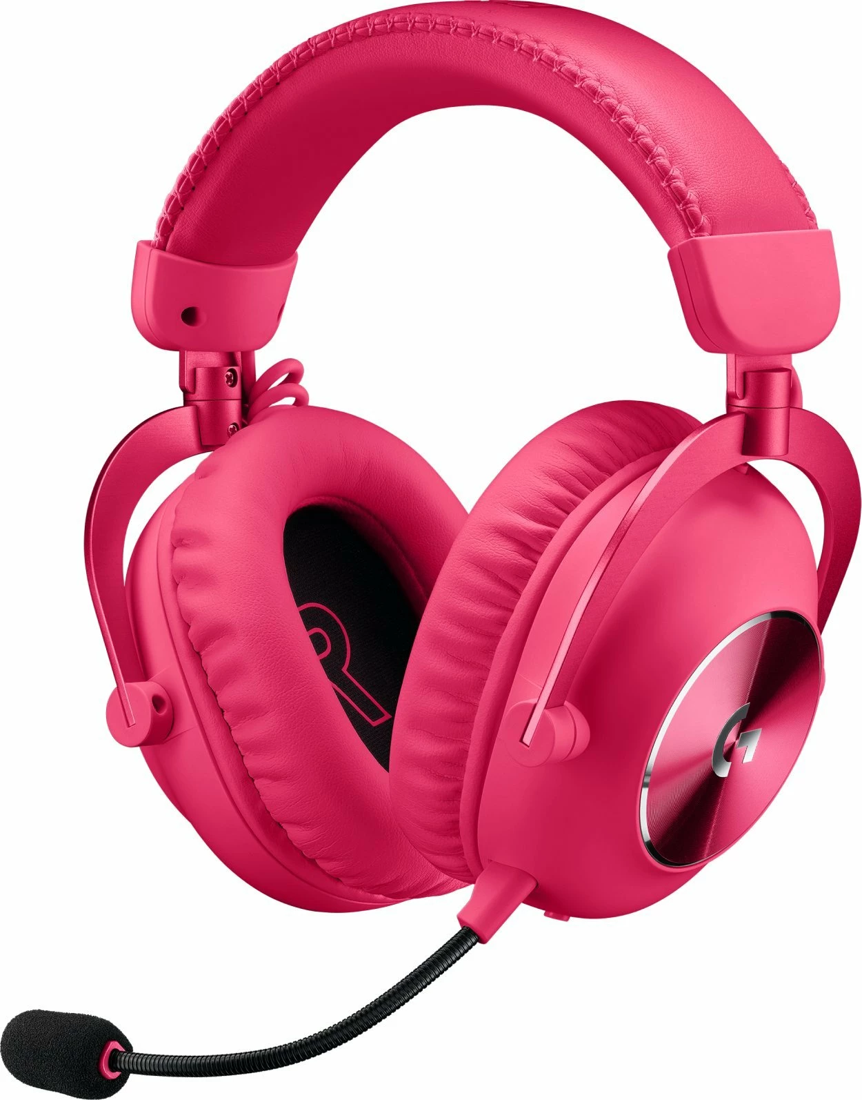 Kufje gaming Logitech G Pro X2 Lightspeed (981-001275) wireless 7.1, mikrofon, 50 mm, Rozë