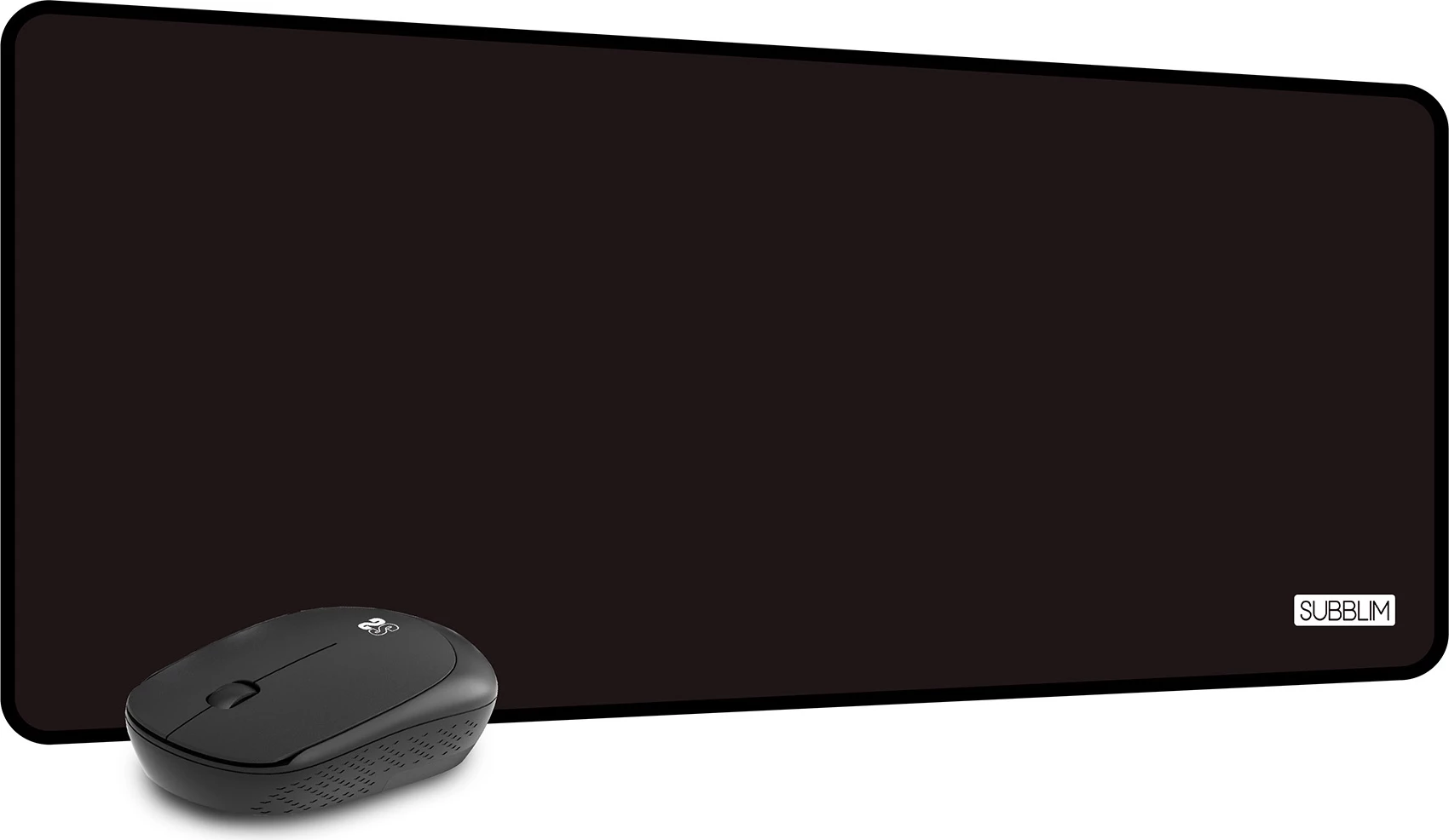 Mauspad dhe maus wireless SUBBLIM SUBMP-03HP001, e zezë