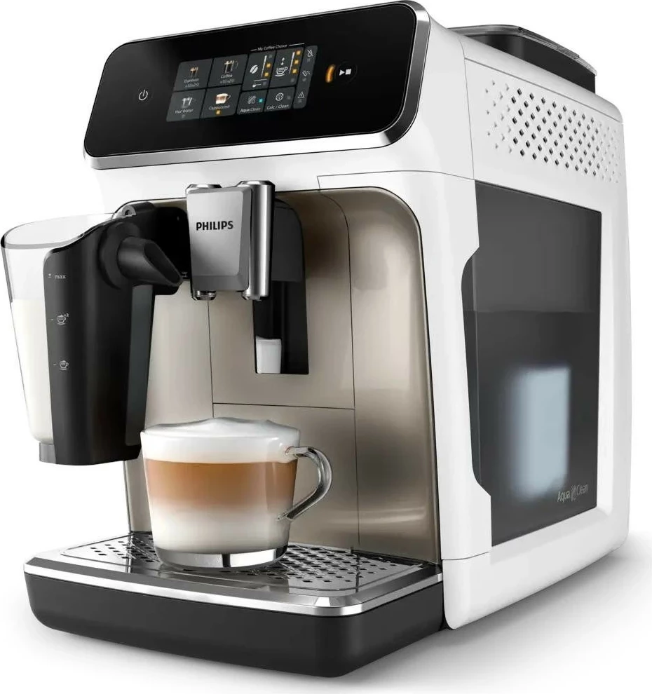Aparat kafeje Philips 2300 EP2333/40 LatteGo, i bardhë