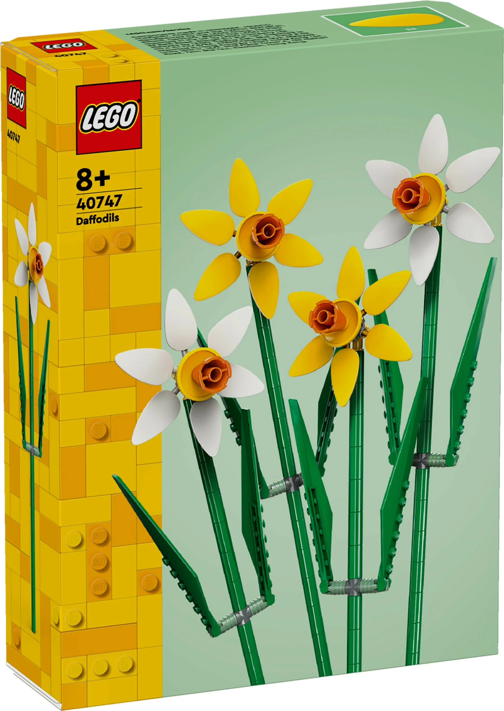 Set ndërtimi LEGO Daffodils, 216 copë, shumëngjyrësh