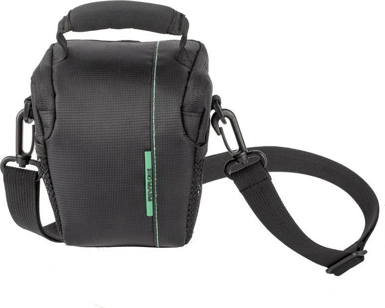 Çantë kamerash RIVACASE Green Mantis 7412, 3 ndarje, e zezë/gjelbër