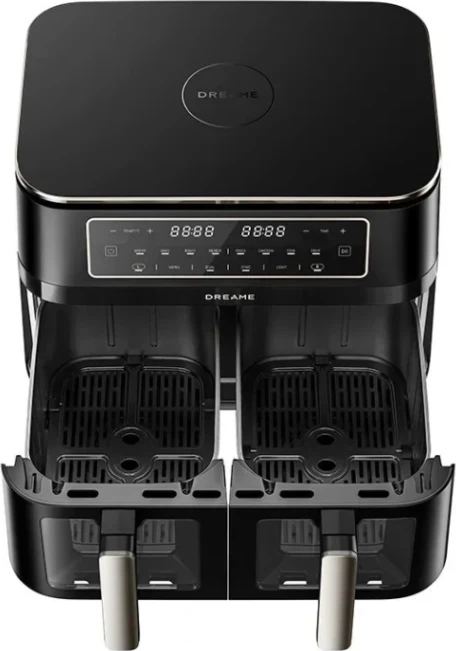 Fritezë me ajër të nxehtë DREAME Tasti DZ30, double 11 L (2x5.5 L) 3000 W, e zezë