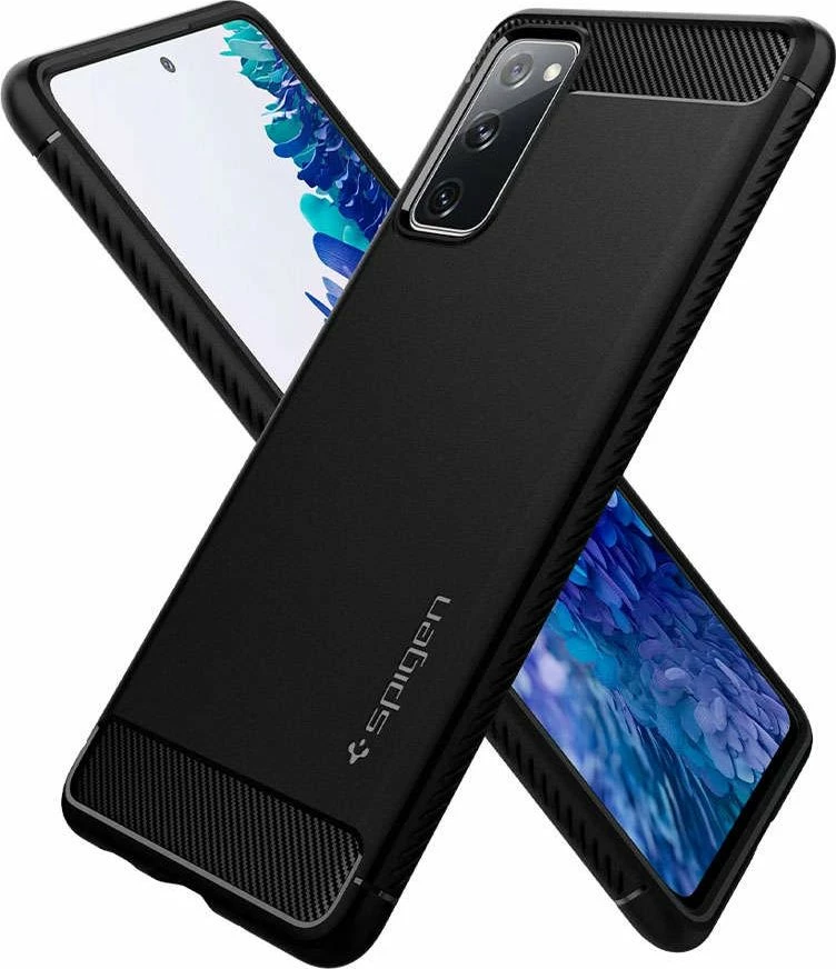 Mbështjellës Spigen Rugged Armor për Samsung Galaxy S20 FE, TPU, MIL-STD 810G, i zi mat