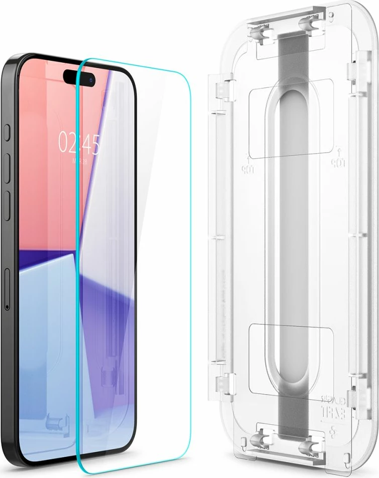 Xham mbrojtës Spigen Glas.tR EZ Fit për iPhone 15 Pro, transparent, 1 copë