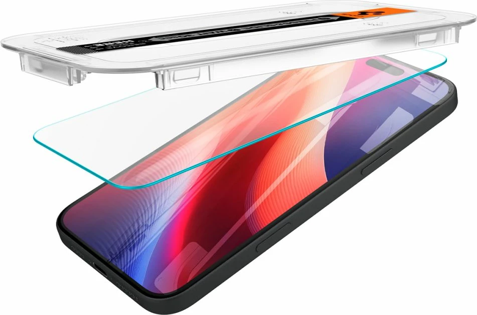 Mbështjellës xhami Spigen Glas.tR EZ Fit për iPhone 15/16, transparent, 1 copë