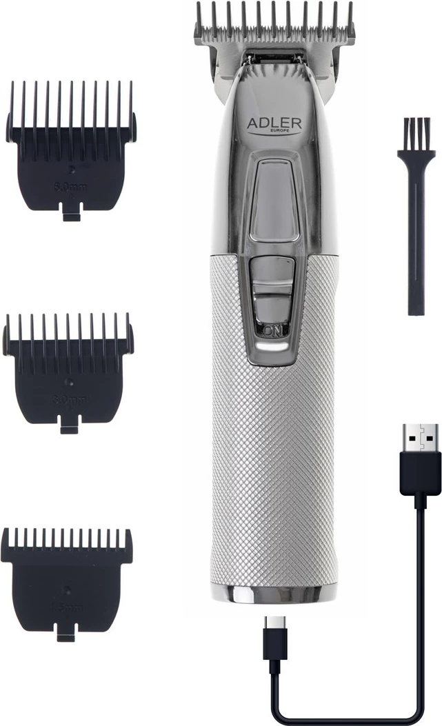 Makinë rroje Adler AD 2836S, Bateri 1400 mAh, Argjendtë