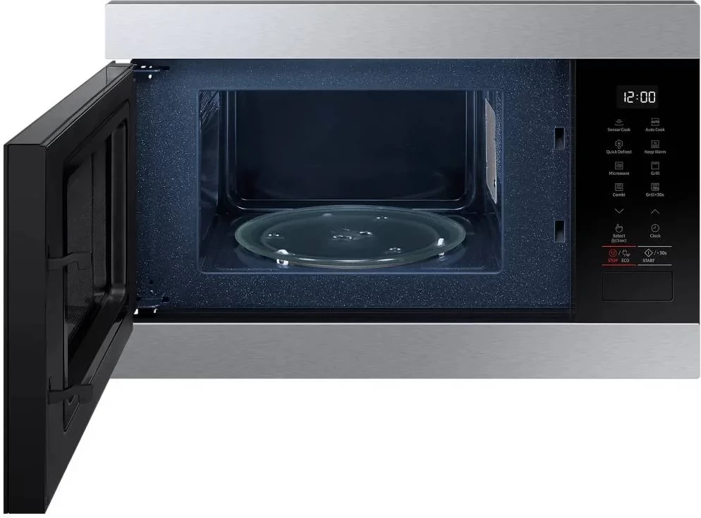 Furrë me mikrovalë e inkorporueshme, Samsung, MG22M8274AT/E2, 22L, grill, 850W, kontroll me prekje, e zezë/inoks