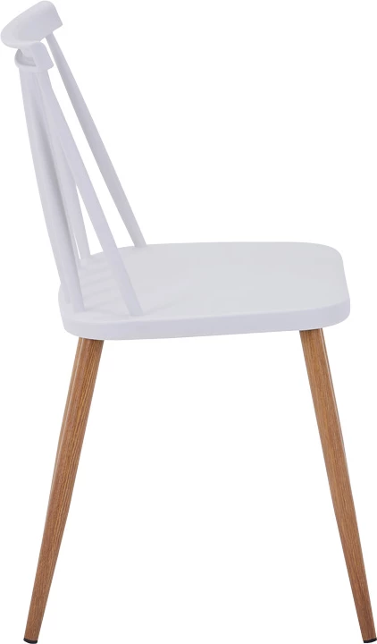 Set tavoline me karrige Quana-Aurora I, 5 pjesë, xham transparent, e bardhë, 120x70x75cm