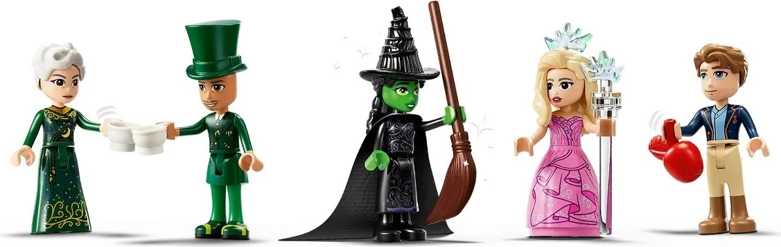 Set LEGO WICKED 75684 Welcome to Emerald City, 5 minifigura