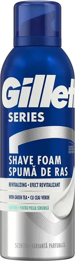 Shkumë për rroje për meshkuj Gillette Series Revitalizing Green Tea, 200ml