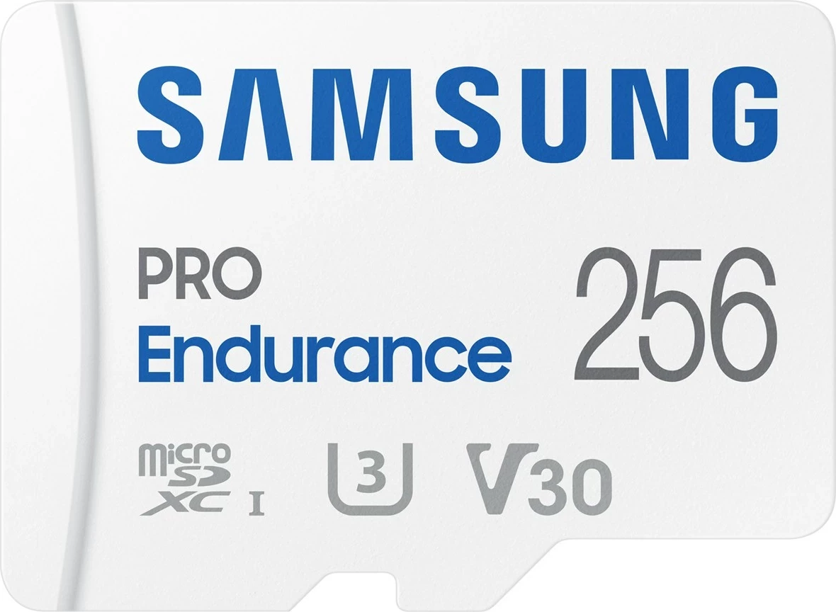 Kartelë memorie Samsung PRO Endurance, 256 GB, microSDXC, e bardhë